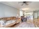 Open living space with hardwood floors and a ceiling fan at 800 Crumpet Ct. # 1122, Myrtle Beach, SC 29579