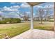 Private patio with tiled flooring and a view of the community at 800 Crumpet Ct. # 1122, Myrtle Beach, SC 29579