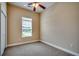 Bedroom with carpet flooring, ceiling fan and window at 629 Swinford Dr., Myrtle Beach, SC 29588