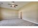 Spacious bedroom with carpeted floors and ceiling fan at 629 Swinford Dr., Myrtle Beach, SC 29588