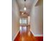 Hardwood floor hallway with high ceilings and neutral paint at 629 Swinford Dr., Myrtle Beach, SC 29588