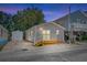 Evening view of cottage with deck and storage shed at 6001-1573 S Kings Hwy., Myrtle Beach, SC 29575