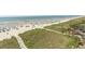 Beachfront view with path to beach access at 523 S Ocean Blvd. S, North Myrtle Beach, SC 29582