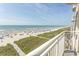 Ocean view from balcony with beach access at 523 S Ocean Blvd. S, North Myrtle Beach, SC 29582