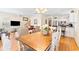 Open concept dining area with a view into the living room and kitchen at 6001 S Kings Hwy., Myrtle Beach, SC 29575