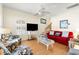 Comfortable living room with stylish furniture and hardwood floors at 6001 S Kings Hwy., Myrtle Beach, SC 29575