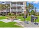 Community picnic area with grills and building at 5801 Oyster Catcher Dr. # 432, North Myrtle Beach, SC 29582