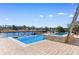 Infinity pool with lake view, hot tub, and patio space at 520 W Palms Dr., Myrtle Beach, SC 29579