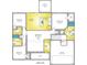 Floor plan showcasing the layout of the home, including bedrooms, bathrooms, kitchen, and living areas at 1060 Log Cabin Rd., Loris, SC 29569