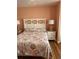 Bedroom with a queen bed, coastal bedding, and two nightstands at 329 54Th Ave. N, North Myrtle Beach, SC 29582