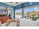 Sunroom with pool and backyard views, plus a king-size bed at 1459 Tiger Grand Dr., Conway, SC 29526