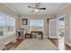 Sunroom with a desk and access to the backyard pool at 1459 Tiger Grand Dr., Conway, SC 29526