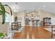 Open concept kitchen and dining area with hardwood floors at 1459 Tiger Grand Dr., Conway, SC 29526