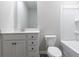 Clean bathroom with white vanity, toilet, and shower/tub combo at 2323 King Farm Rd., Aynor, SC 29511