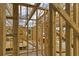 Interior view of a home under construction, showcasing the wooden framing at 2323 King Farm Rd., Aynor, SC 29511