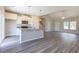 Modern kitchen with island and stainless steel appliances at 2323 King Farm Rd., Aynor, SC 29511