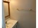 Clean bathroom with a sink, mirror, and towel bar at 1025 Carolina Rd. # G-3, Conway, SC 29526