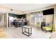 Living room with sofa and ocean view at 1605 S Ocean Blvd. # 1104, Myrtle Beach, SC 29577