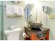 Clean bathroom with stone sink and updated vanity at 1605 S Ocean Blvd. # 1104, Myrtle Beach, SC 29577