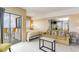 Bright bedroom with a queen bed and direct access to a balcony with an ocean view at 1605 S Ocean Blvd. # 1104, Myrtle Beach, SC 29577