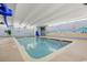 Indoor swimming pool with beach-themed mural at 5308 N Ocean Blvd. # 812, Myrtle Beach, SC 29577
