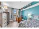 Bright bedroom with a desk and hardwood floors at 5308 N Ocean Blvd. # 812, Myrtle Beach, SC 29577
