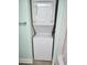 Stackable washer and dryer in a small laundry room at 5308 N Ocean Blvd. # 812, Myrtle Beach, SC 29577