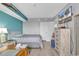 Bedroom with a large TV and dresser at 5308 N Ocean Blvd. # 812, Myrtle Beach, SC 29577