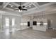Open kitchen with white cabinets, granite countertops, and an island at 1100 Maccoa Dr., Conway, SC 29526