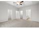 Main bedroom with ceiling fan, walk-in closet, and attached bath at 1130 Cypress Shoal Dr., Conway, SC 29526