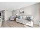 Bright living room features comfortable seating and light flooring at 1501 S Ocean Blvd. # 1235, Myrtle Beach, SC 29577