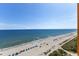 Expansive view of ocean and sandy beach at 1501 S Ocean Blvd. # 1235, Myrtle Beach, SC 29577