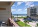 Balcony view of ocean, beach, and neighboring hotels at 202 75Th Ave N # 5706/5707, Myrtle Beach, SC 29572