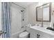 Clean bathroom with a shower/tub combo at 6001 - 1864A S Kings Hwy., Myrtle Beach, SC 29575