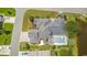 Aerial view of house, pool, and landscaped yard at 3412 Westminster Dr., Myrtle Beach, SC 29588