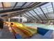 Indoor pool with two water slides at 2401 Ocean Blvd. S # 1062, Myrtle Beach, SC 29577