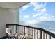 Balcony overlooking the beach and ocean at 2401 Ocean Blvd. S # 1062, Myrtle Beach, SC 29577