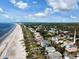 Aerial view of beach house community, showing home's location and proximity to the ocean at 758 Parker Dr., Pawleys Island, SC 29585