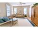 Cozy sitting room with hardwood floors and a comfy sofa at 758 Parker Dr., Pawleys Island, SC 29585