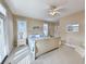 Bright bedroom with king-size bed and access to deck at 758 Parker Dr., Pawleys Island, SC 29585