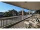 Screened porch overlooking the neighborhood at 758 Parker Dr., Pawleys Island, SC 29585