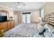 Primary bedroom with king bed and private balcony access at 758 Parker Dr., Pawleys Island, SC 29585