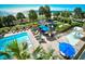 Large pool area with multiple lounge chairs and a kiddie pool at 1200 N Ocean Blvd. # 308, Myrtle Beach, SC 29577