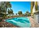Resort-style pool with ocean views and lounge chairs at 1200 N Ocean Blvd. # 308, Myrtle Beach, SC 29577