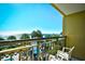 Oceanfront balcony view with pool and patio furniture at 1200 N Ocean Blvd. # 308, Myrtle Beach, SC 29577