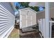 Exterior view of a tan storage shed at 6001 - 1824 S Kings Hwy., Myrtle Beach, SC 29575