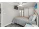 Guest bedroom with double bed and ceiling fan at 6001 - 1824 S Kings Hwy., Myrtle Beach, SC 29575