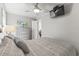 Bedroom with a double bed, dresser, and mounted TV at 6001 - 1824 S Kings Hwy., Myrtle Beach, SC 29575
