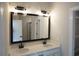 Double vanity bathroom with modern fixtures and lighting at 3123 Tiger Tail Rd., Conway, SC 29526