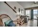 Living room with ocean view and comfortable seating at 116 South Waccamaw Dr. # 204, Garden City Beach, SC 29576